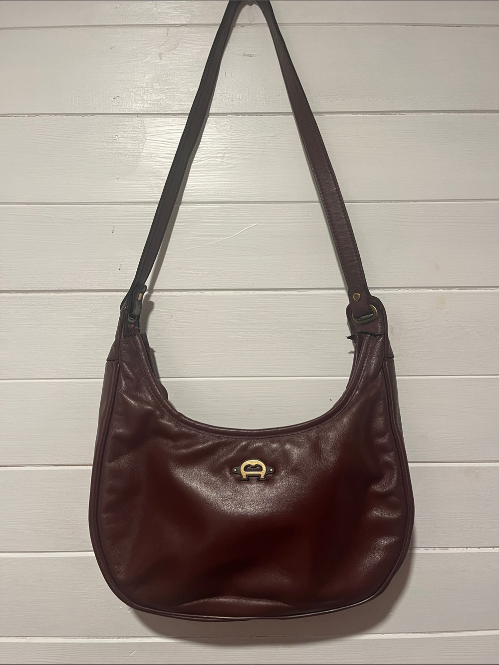 Etienne Aigner Burgundy Shoulder Bag